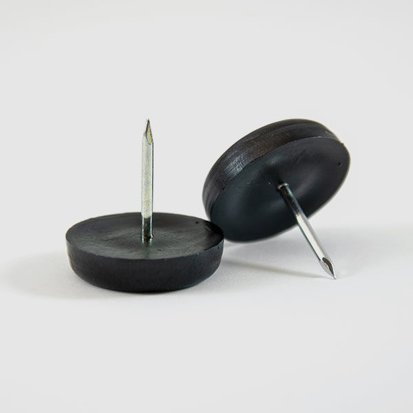 Black Plastic/Nylon Furniture Glide